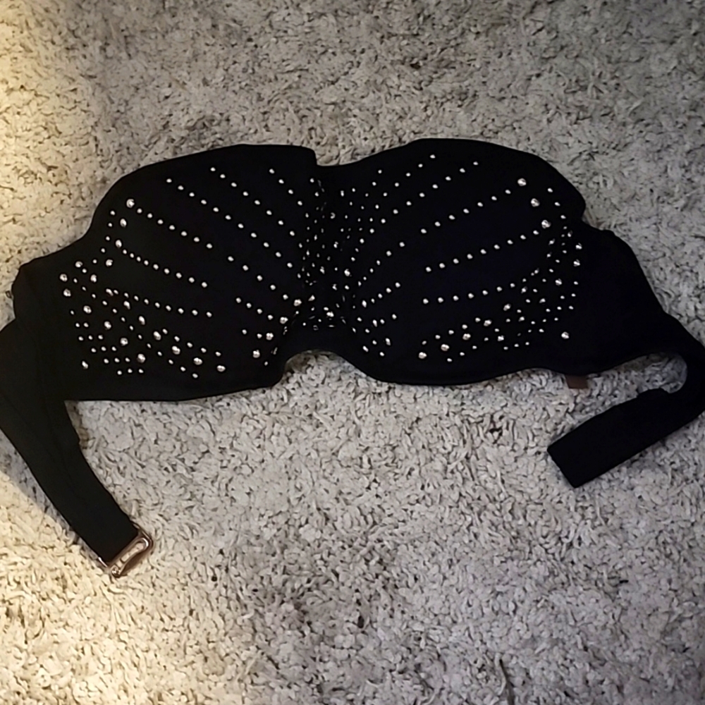 VS 32B strapless studded bikini top